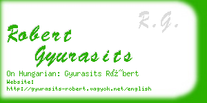 robert gyurasits business card